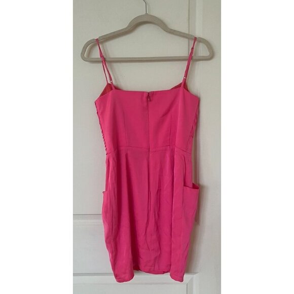 Mara Hoffman Pink Rouched Mini Dress sz 6 - Picture 2 of 5